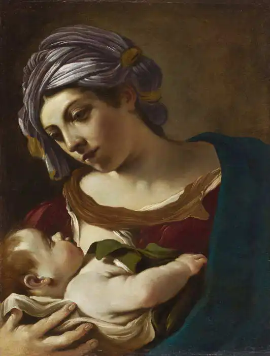 Guercino: Madona a děťátko