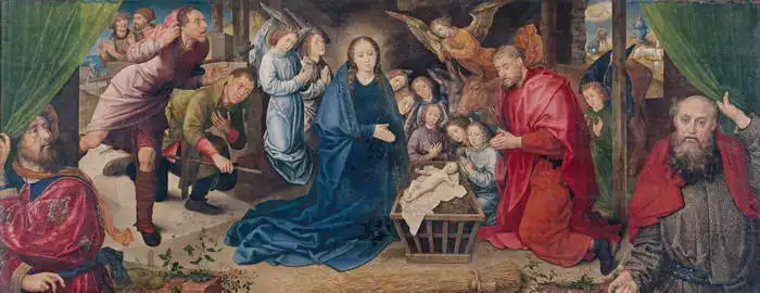 Goes, Hugo van der: Adoration of the shepherds