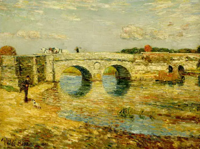 Hassam, Childe: Most přes řeku Stour