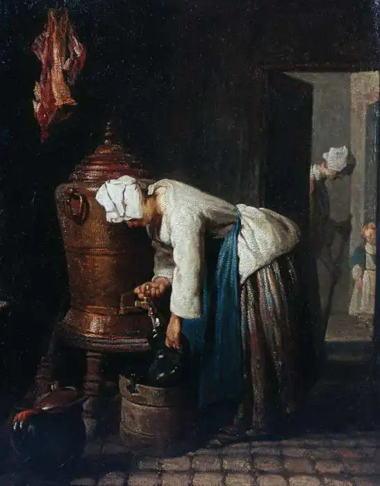 Chardin, Jean-Siméon: Žena čerpající vodu
