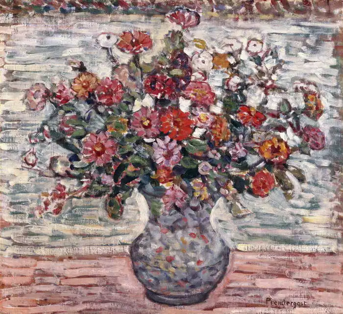 Prendergast, Maurice Brazil: Flowers in vase