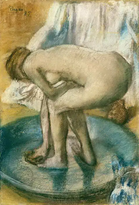 Degas, Edgar: Koupání v lavóru