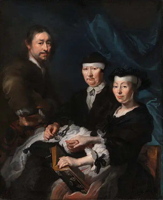 Mander, Karel van: Malíř s rodinou