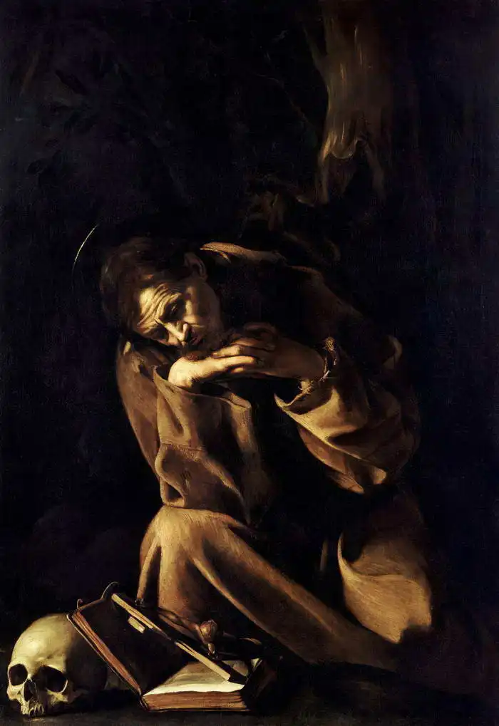 Caravaggio, M.: Meditating St. pastille