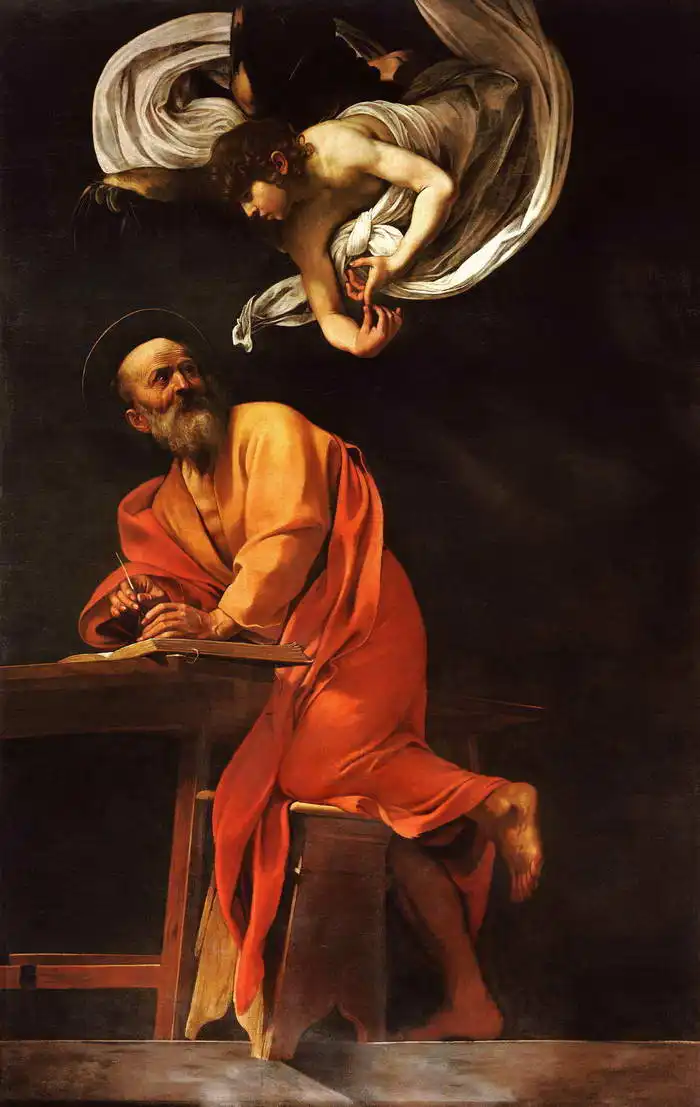 Caravaggio, M.: Vnuknutí svatého Matouše