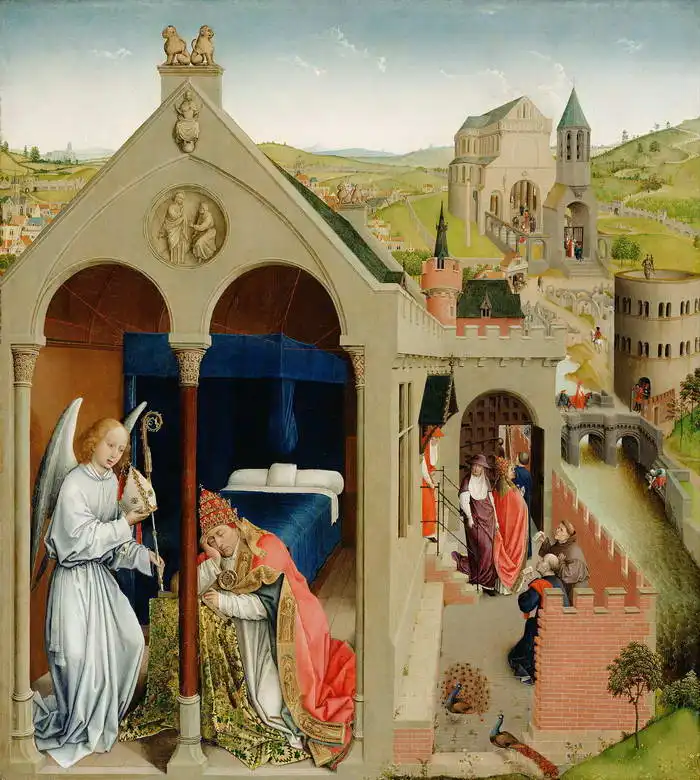 Weyden, Rogier van der: The dream of the Pope Sergius