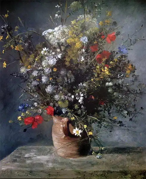 Renoir, Auguste: Flowers in vase