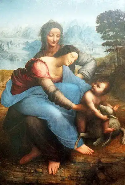 Vinci, Leonardo: Madona a sv. Anna