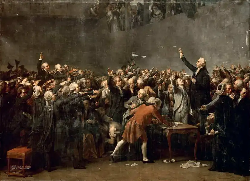 Couder, Auguste: Le serment du Jeu de Paume, 20.června 1789