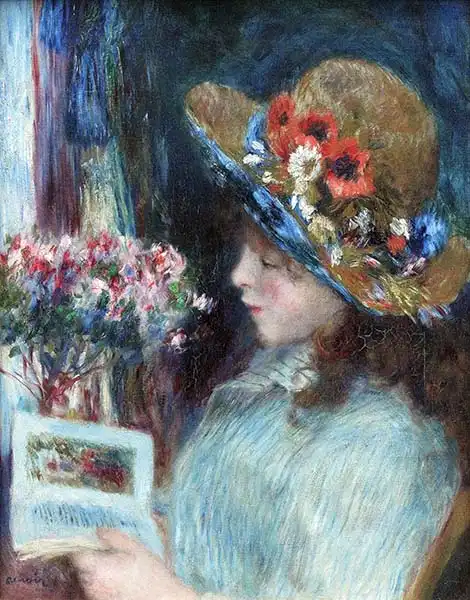 Renoir, Auguste: Dívka s knihou