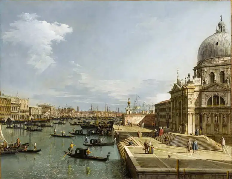 Canaletto, Giovanni: Entrance to the Grand Canal with Santa Maria della Salute