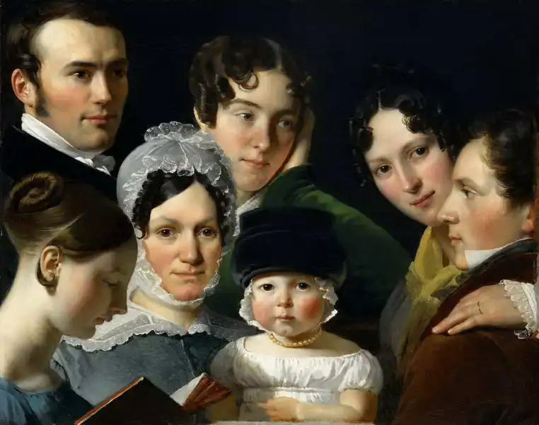 Dubufe, Claude-Marie: Dubufeho rodina v roce 1820