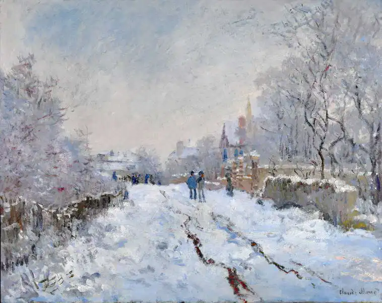Monet, Claude: Zasněžené Argenteuil