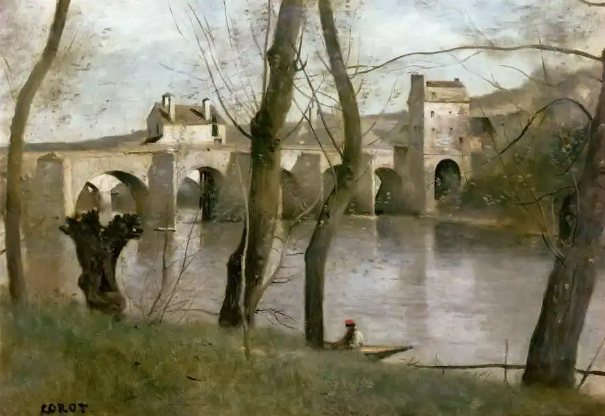 Corot, J. B. Camille: Le Pont de Mantes