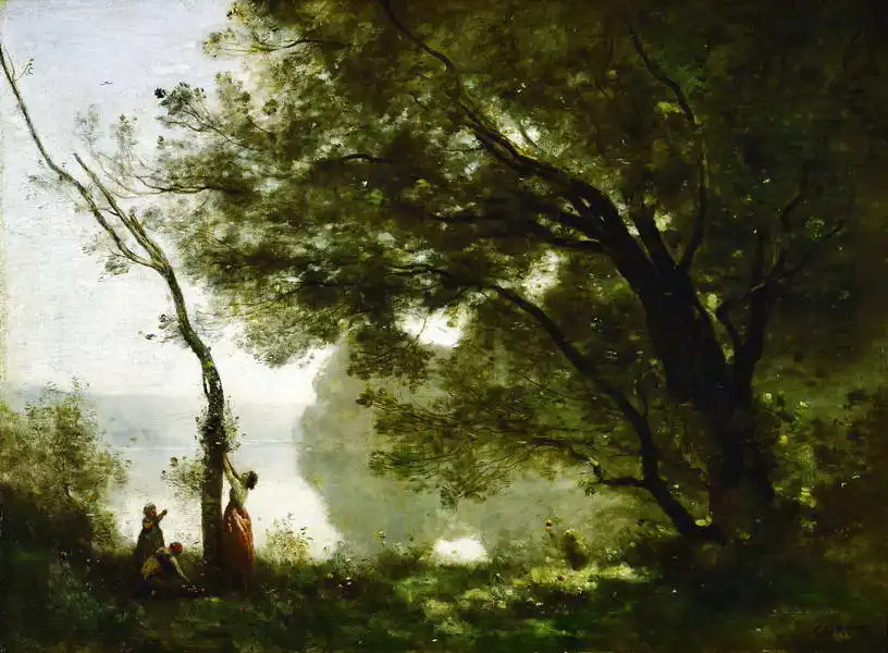 Corot, J. B. Camille: Pozdrav z Mortefontaine
