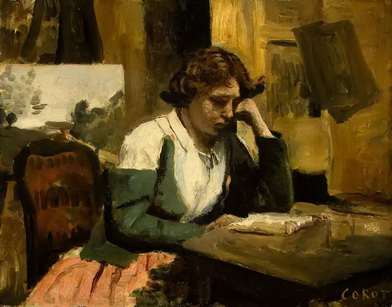 Corot, J. B. Camille: Mladá čtenářka