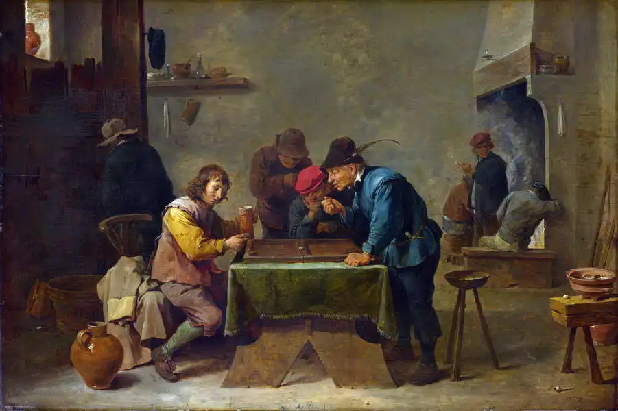 Teniers, David (ml.): Hráči v kostky