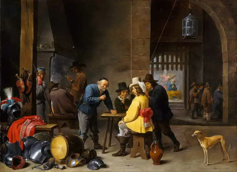 Teniers, David (ml.): Strážnice s vykoupením svatého Petra