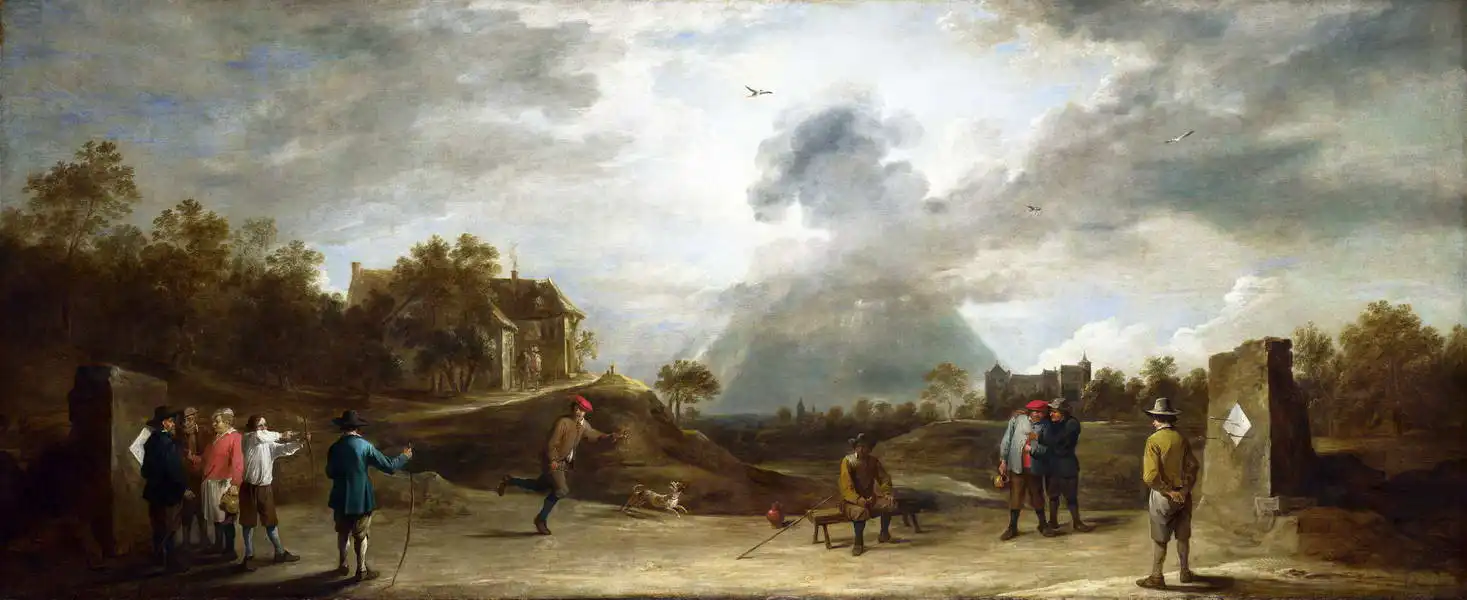 Teniers, David (ml.): Rolníci v Archery