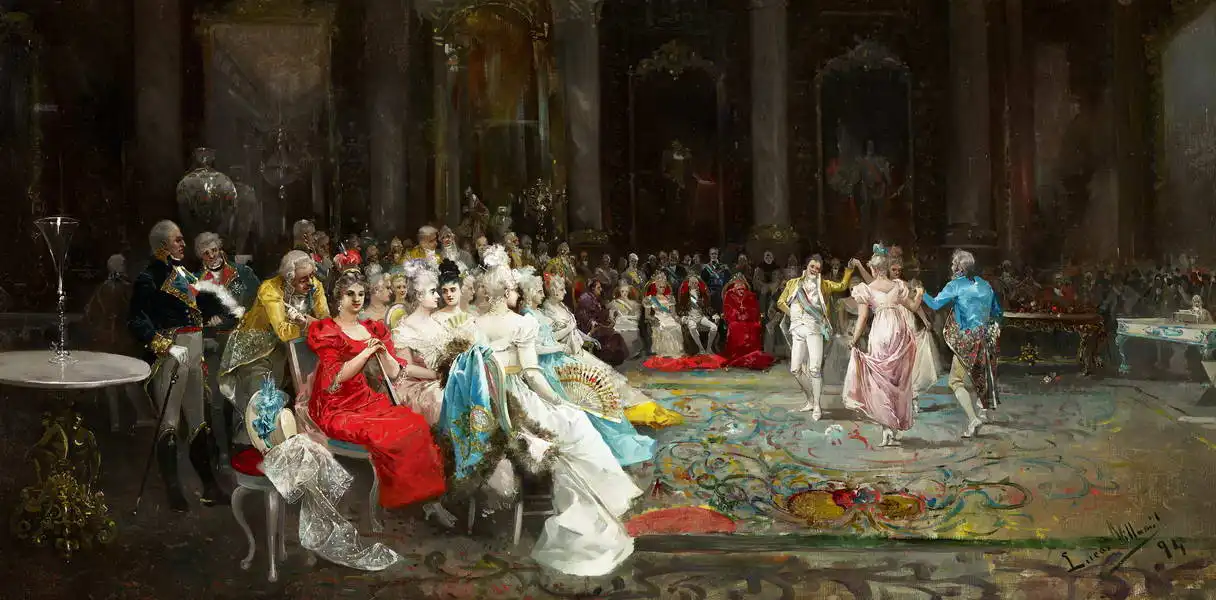 Villaamil, Eugenio Lucas: Tanec v paláci