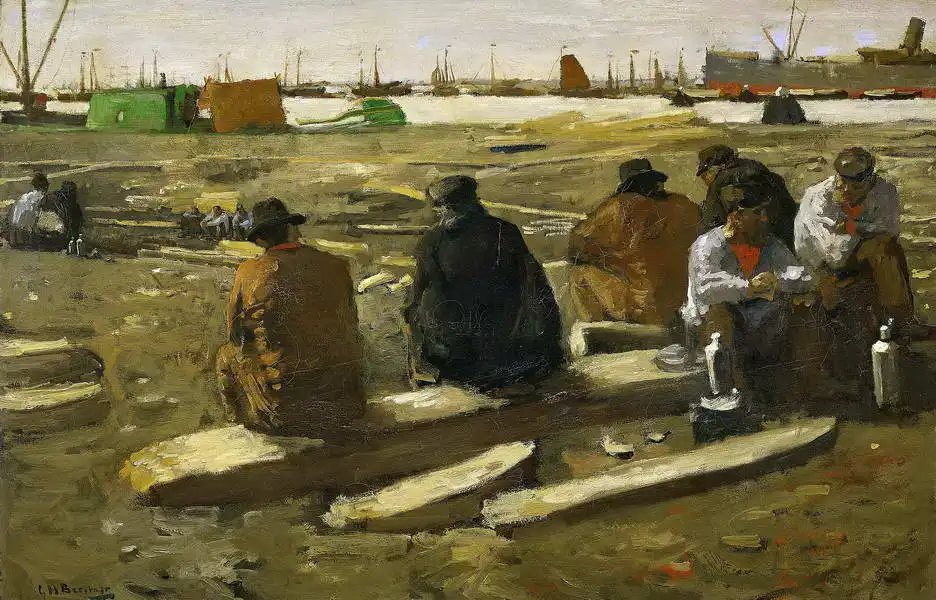 Breitner, George Hendrik: Dělníci při odpočinku