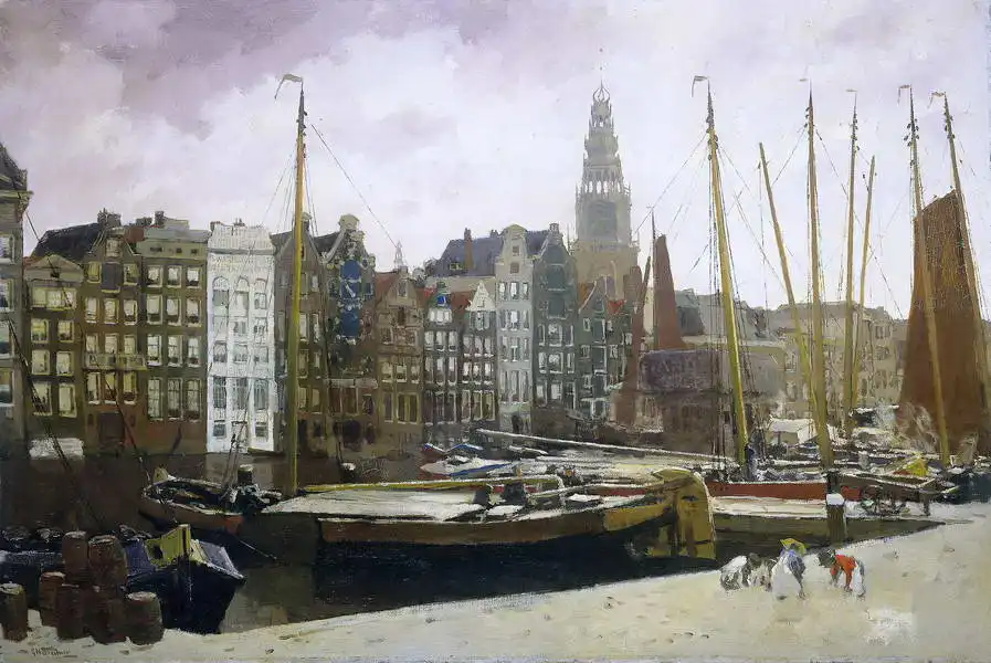 Breitner, George Hendrik: Ulice Damrak v Amsterdamu