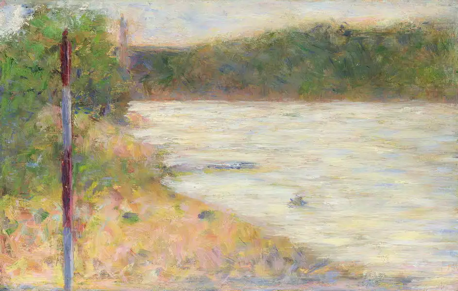 Seurat, Georges: Břeh řeka, Seine v Asnieres