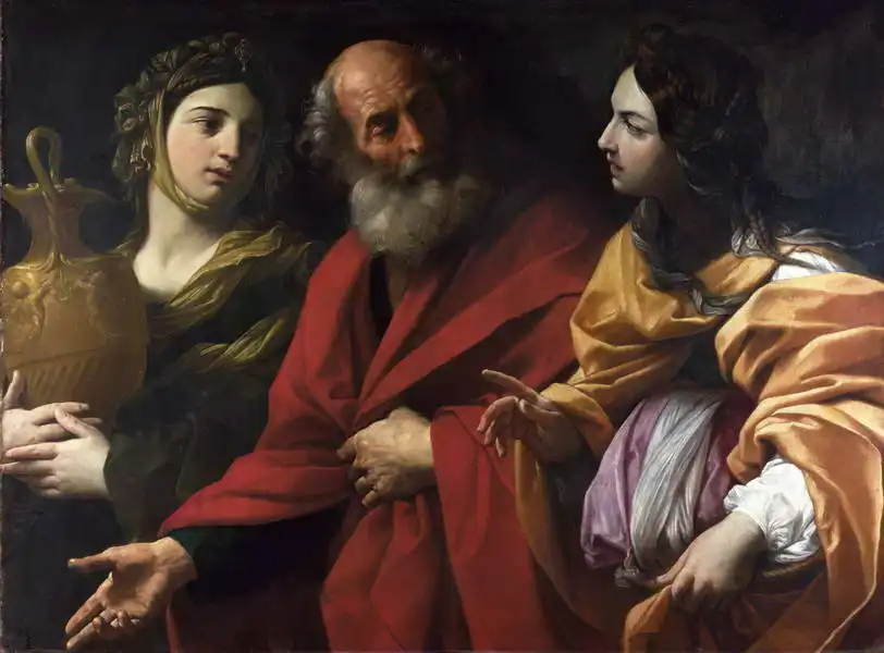 Reni, Guido: Lot and his daughters leave Sodom
