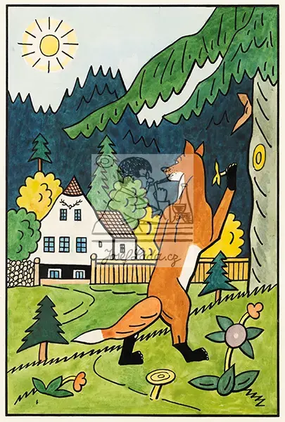 Lada, Josef: About the Clever Godmother Fox - Chapter The New Home 1957