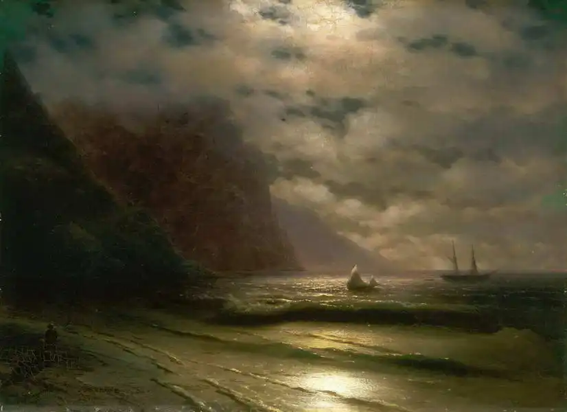 Aivazovsky, Ivan K.: Skalnaté pobřeží