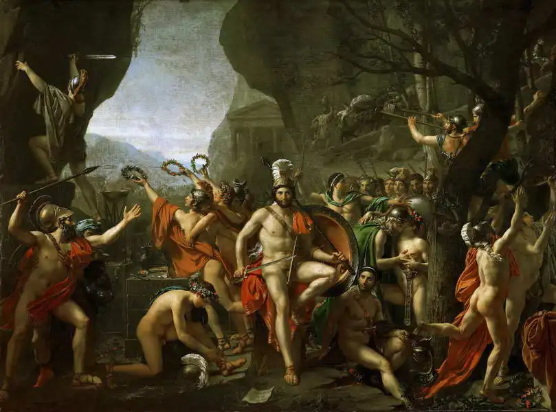 David, Jacques-Louis: Leonidas u Thermopyl