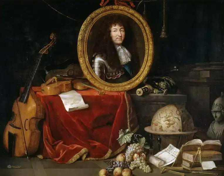 Garnier, Jean: Alegorie Ludvíka XIV., ochránce umění a věd