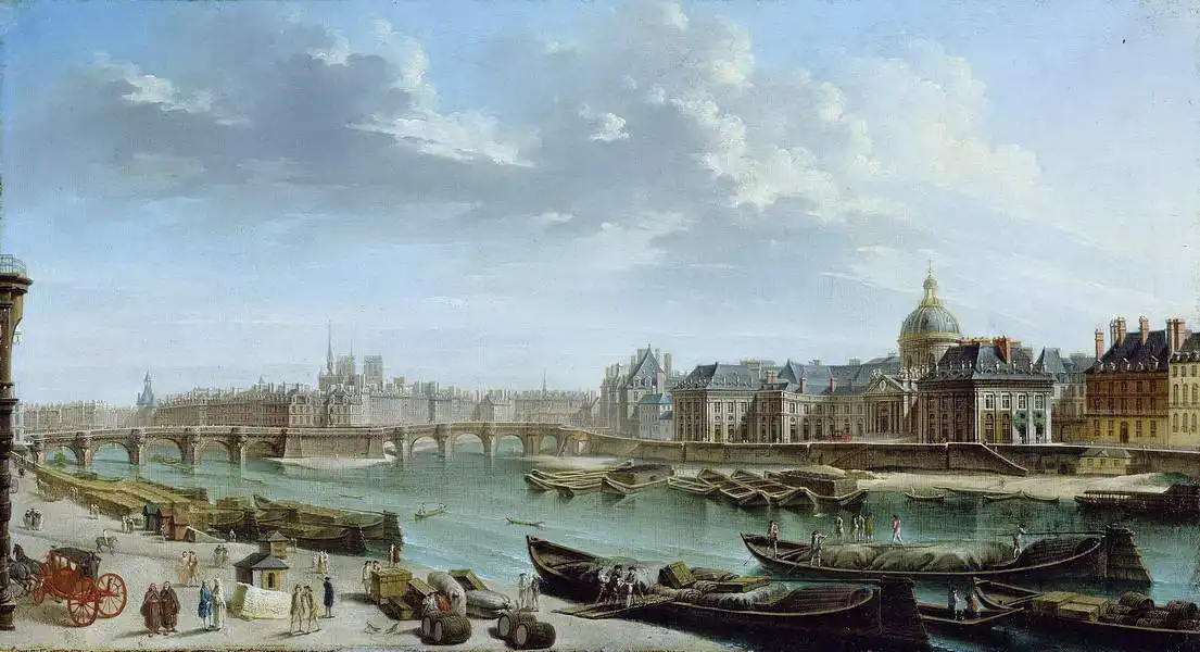 Raguenet, Jean-Baptiste: View of Paris, Ile de la Cité