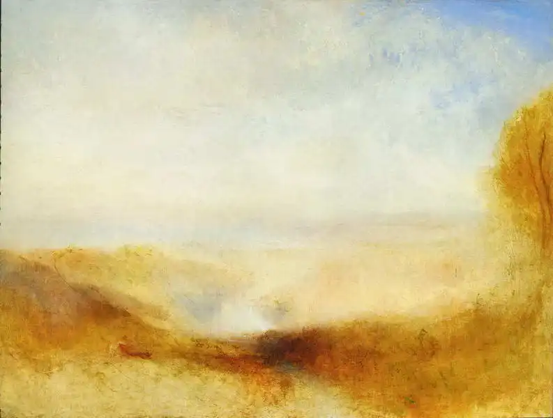 Turner, William: Landscape with a River and a Bay in the distance