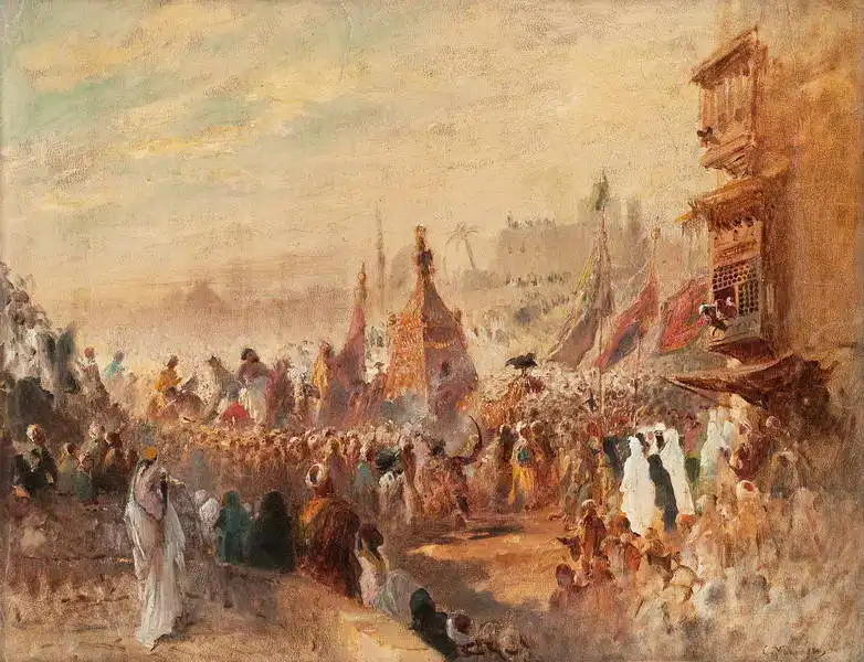 Makovsky, Konstantin J.: Náboženské procesí v Káhiře