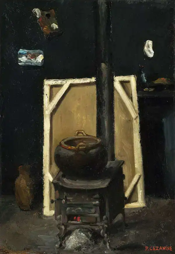Cézanne, Paul: Kamna v ateliéru