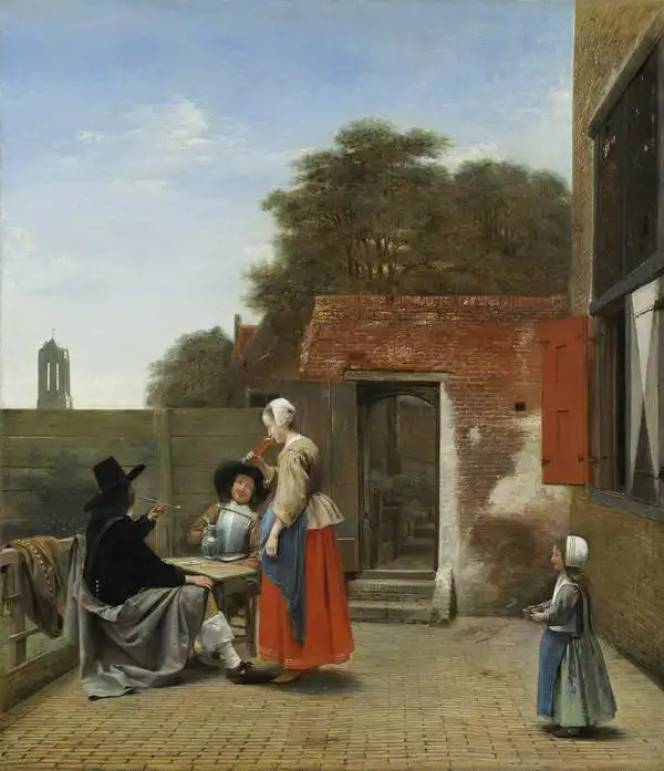 Hooch, Pieter de: Nizozemský dvorek