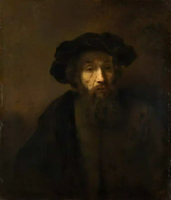 Rembrandt, van Rijn: Vousatý muž v čepici
