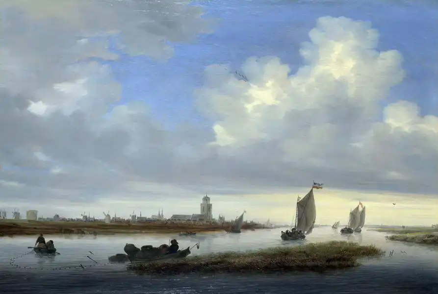 Ruysdael, Salomon van: Pohled na Deventer ze severozápadu