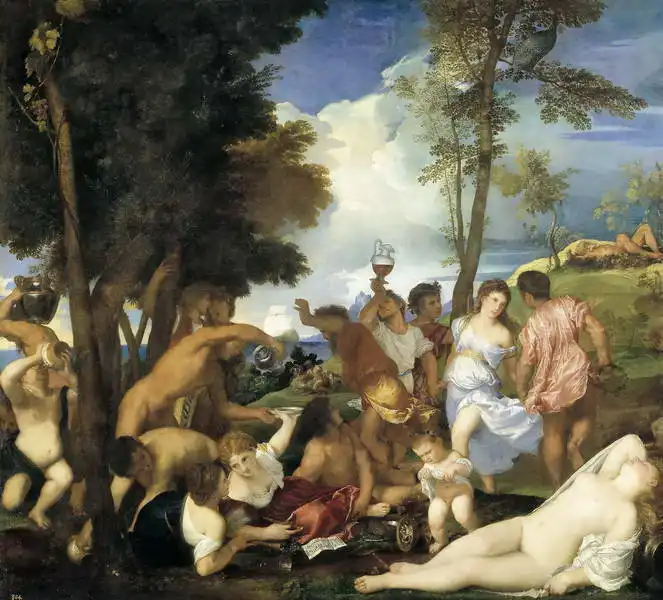 Tizian: Bacchanalia on Andros