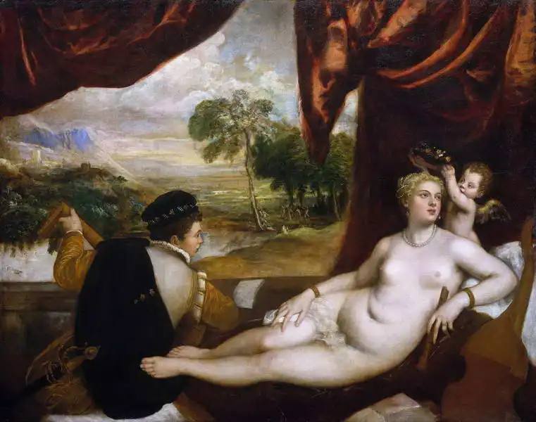 Tizian: Venus and lutenist