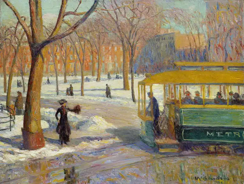 Glackens, William: Zelený vůz