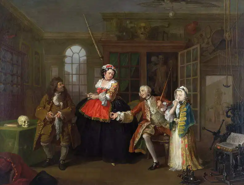 Hogarth, William: Manželství A la Mode č. 3 - kontrola