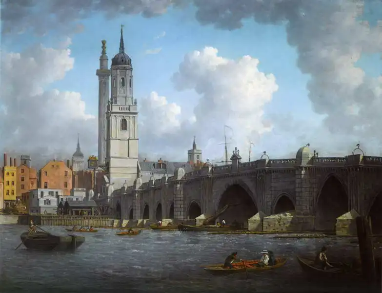 Marlow, William: View of London Bridge