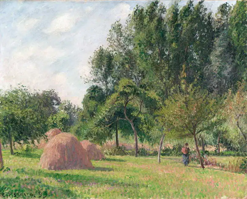 Pissarro, Camille: Stohy sena, ráno v Éragny