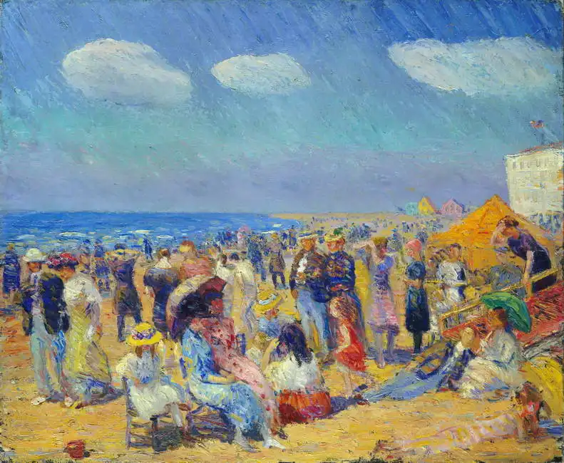 Glackens, William: Lidé na pobřeží