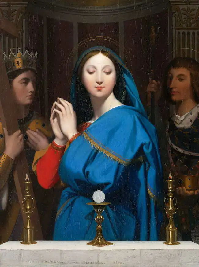 Ingres, Jean Auguste: Panna Maria před hostií