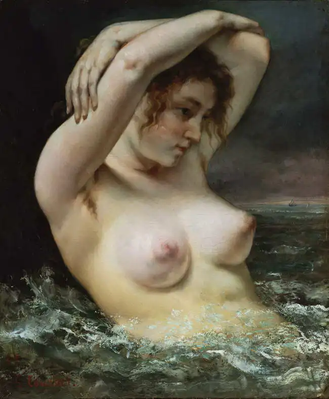 Courbet, Gustave: Žena ve vlnách