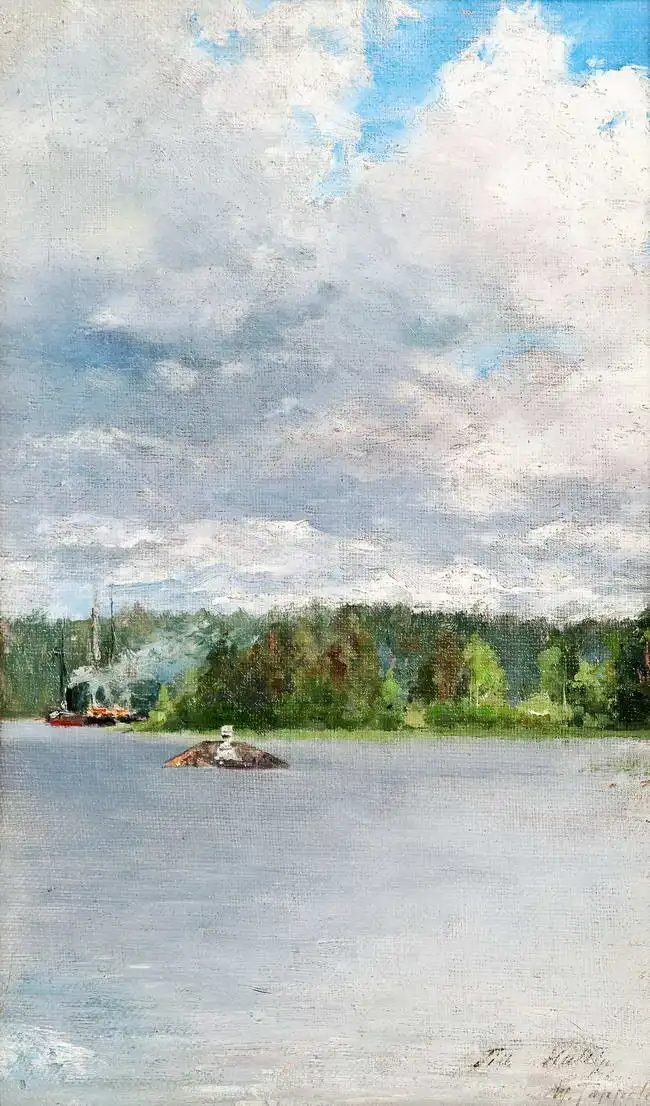 Toppelius, Woldemar: Bateau à vapeur entre les îles
