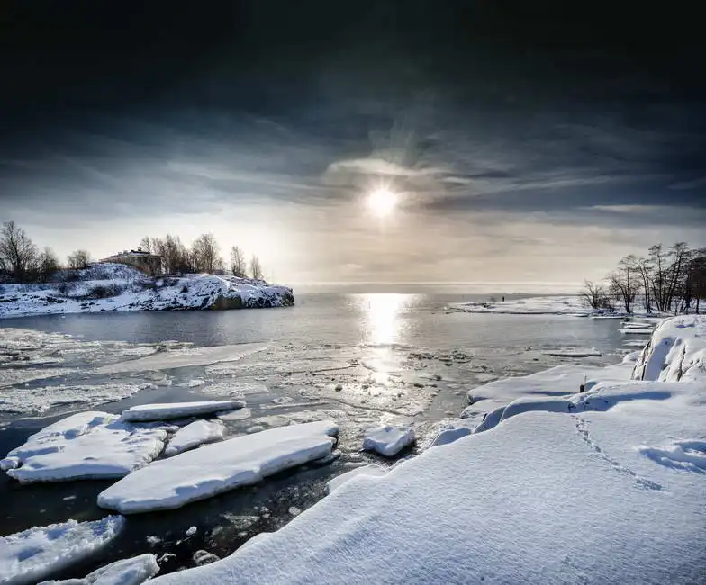 Neznámý: Zimní krajina, Finsko
